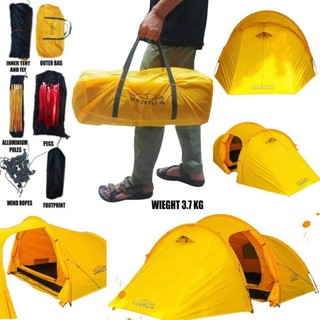 Tenda Camping Dhaulagiri Vertu 4 Kap 4-5 Orang Double Layer Hiking