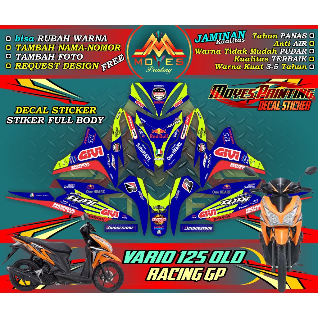 decal vario 125 full body honda motor vario 125