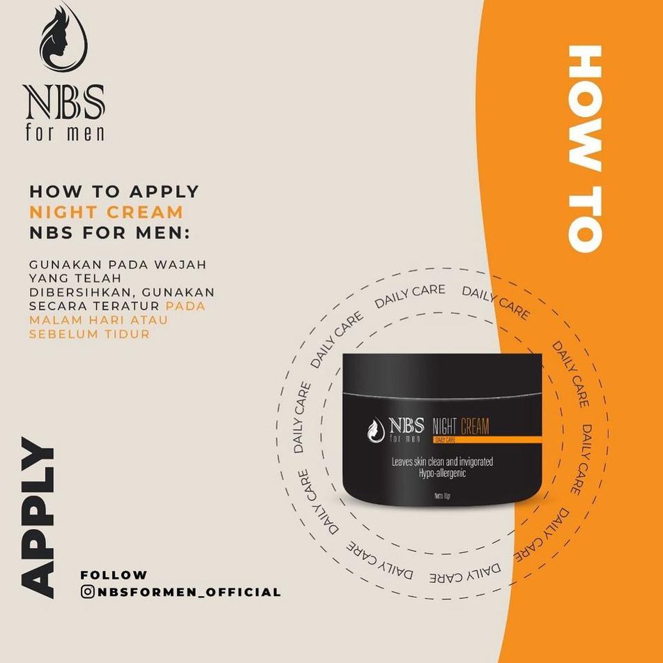 ♡ PAKET Tampan Hemat Skincare cowok NBS For Men Face Wash Cream siang dan malam ➫