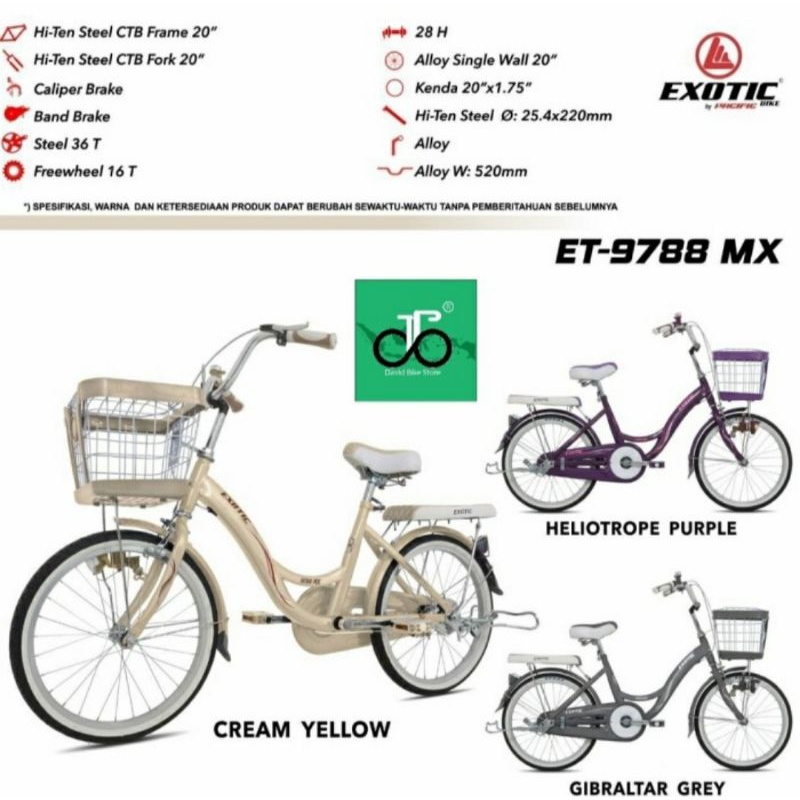 Sepeda Mini CTB 20" Exotic 9788 MX