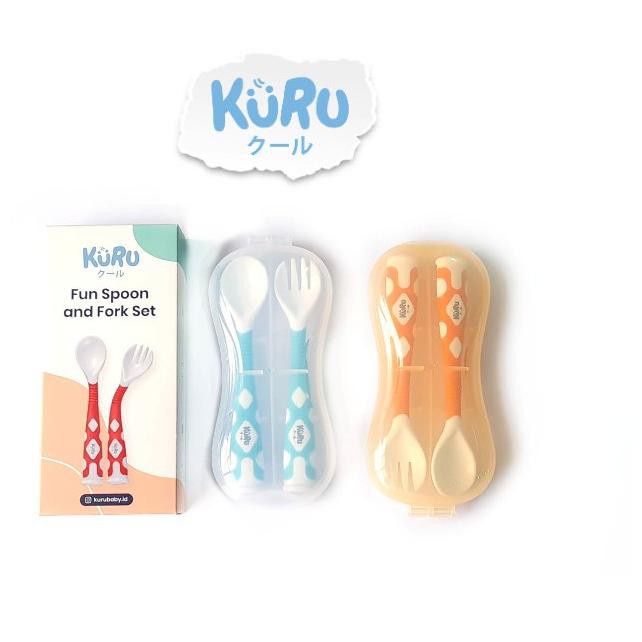 KURU FLEXI FUN SILICONE SPOON - KURU SENDOK SILICONE - Tommee Tippee Silicone Spoon first weaning SOFT - sendok makan anak - zeus