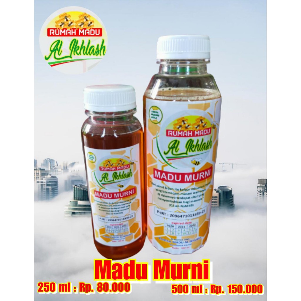 

MADU MURNI 250 Ml asli 100%