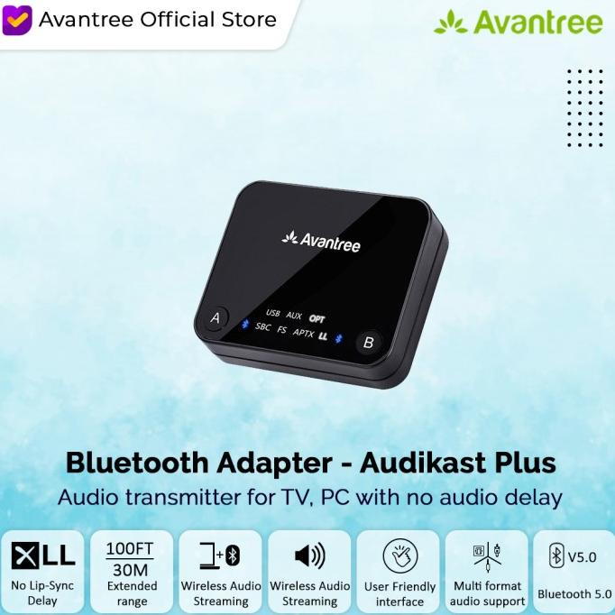 Avantree Bluetooth Transmitter Wireless Audio Music - Audikast Termurah