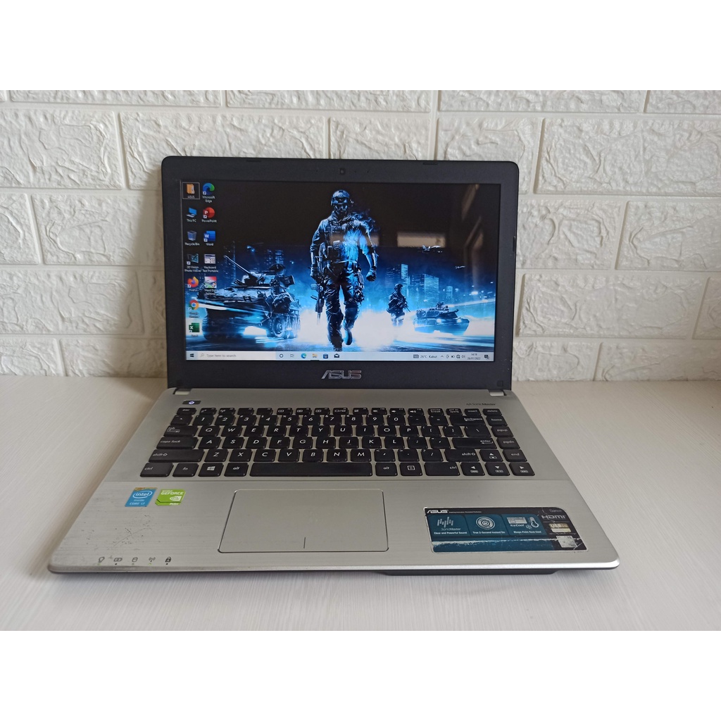 Asus X450JF Core i7 Gen 4 VGA Nvidia GT 745M Gaming RAM 8GB SSD Laptop Second Murah X450J