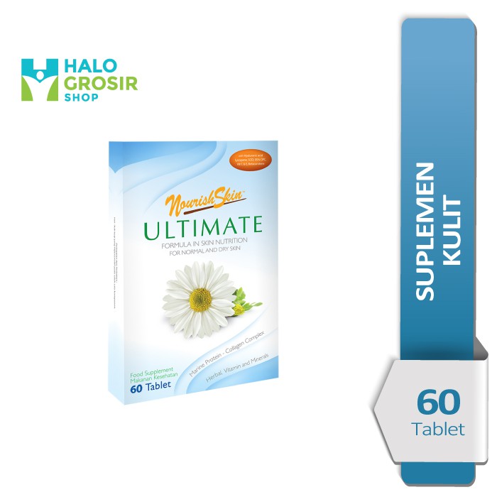 Nourish Skin Ultimate 60 Tablet, Suplemen Kulit, atasi kerutan flek hitam kulit kering dan kusam