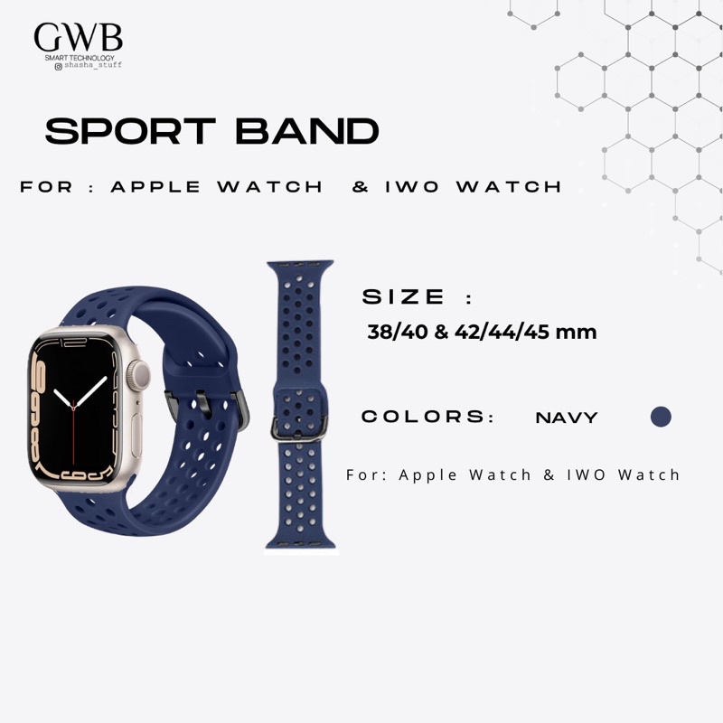 SPORT BAND FOR APPLE WATCH &amp; IWO WATCH