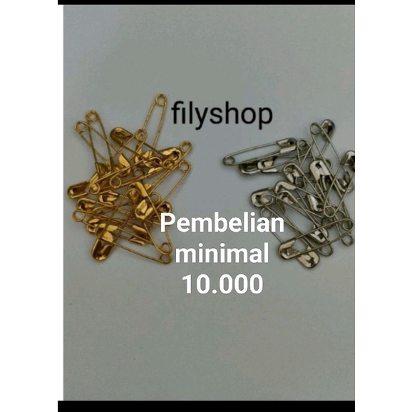 peniti cemiti kecil silver gold peniti jilbab