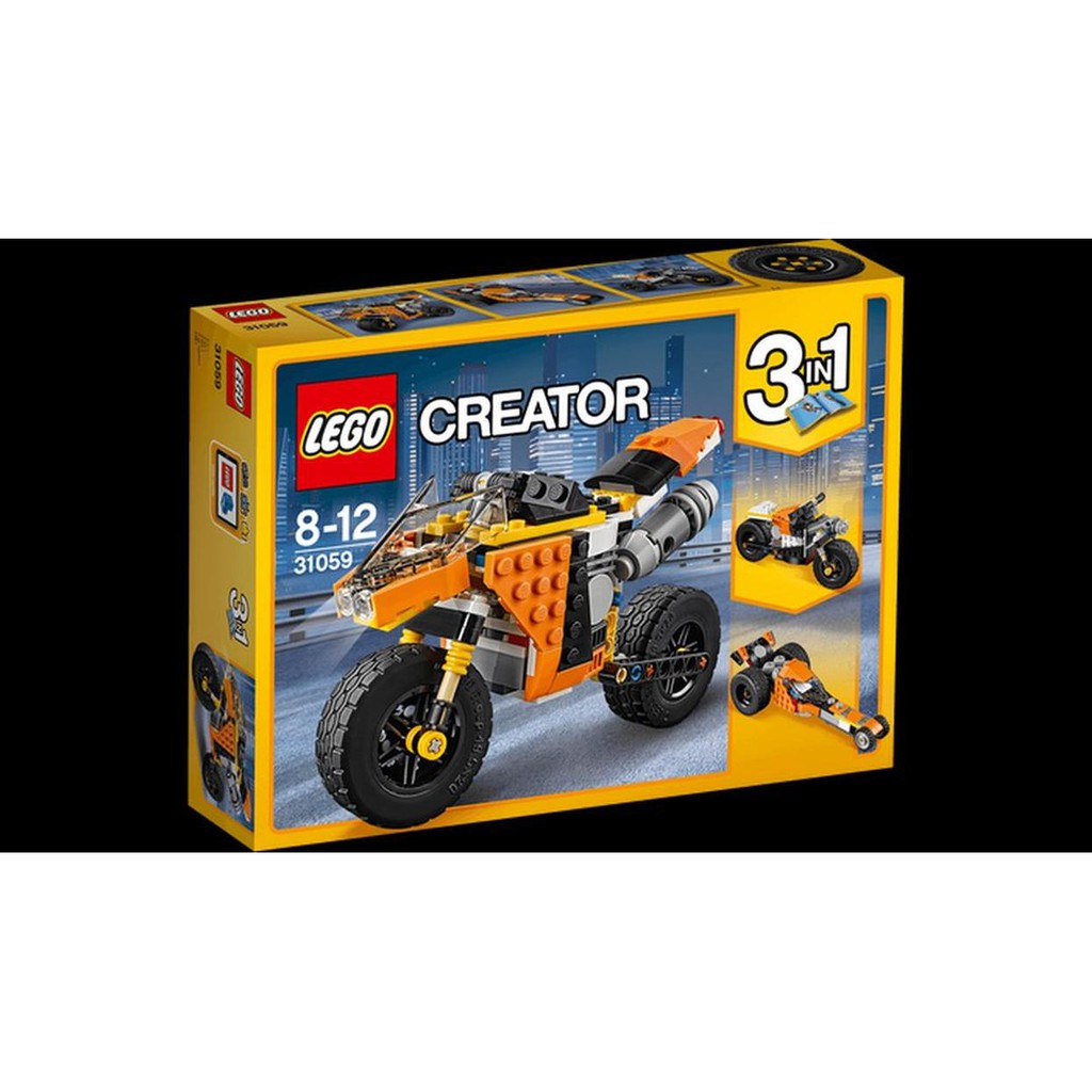 lego creator sunset street bike