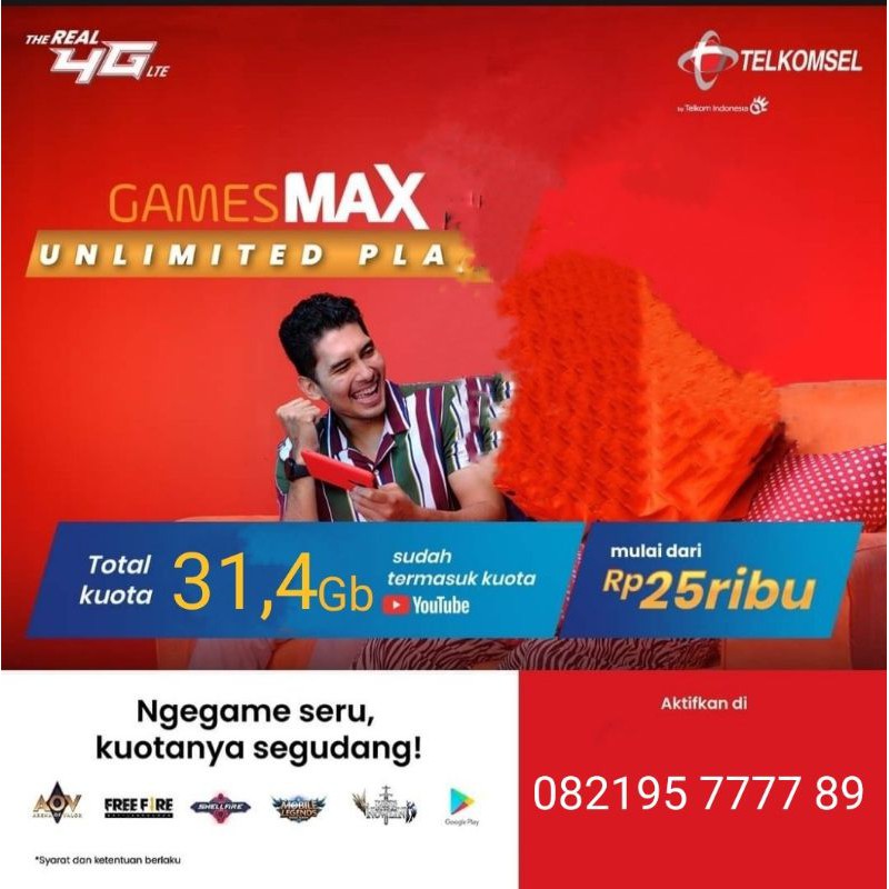 KUOTA GAMESMAX UNLIMITED SILVER 31,4 GB BONUS DIAMOND