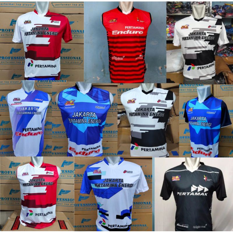 kaos voli jakarta pertamina energi / baju voli jakarta pertamina energi / baju voli proliga terbaru