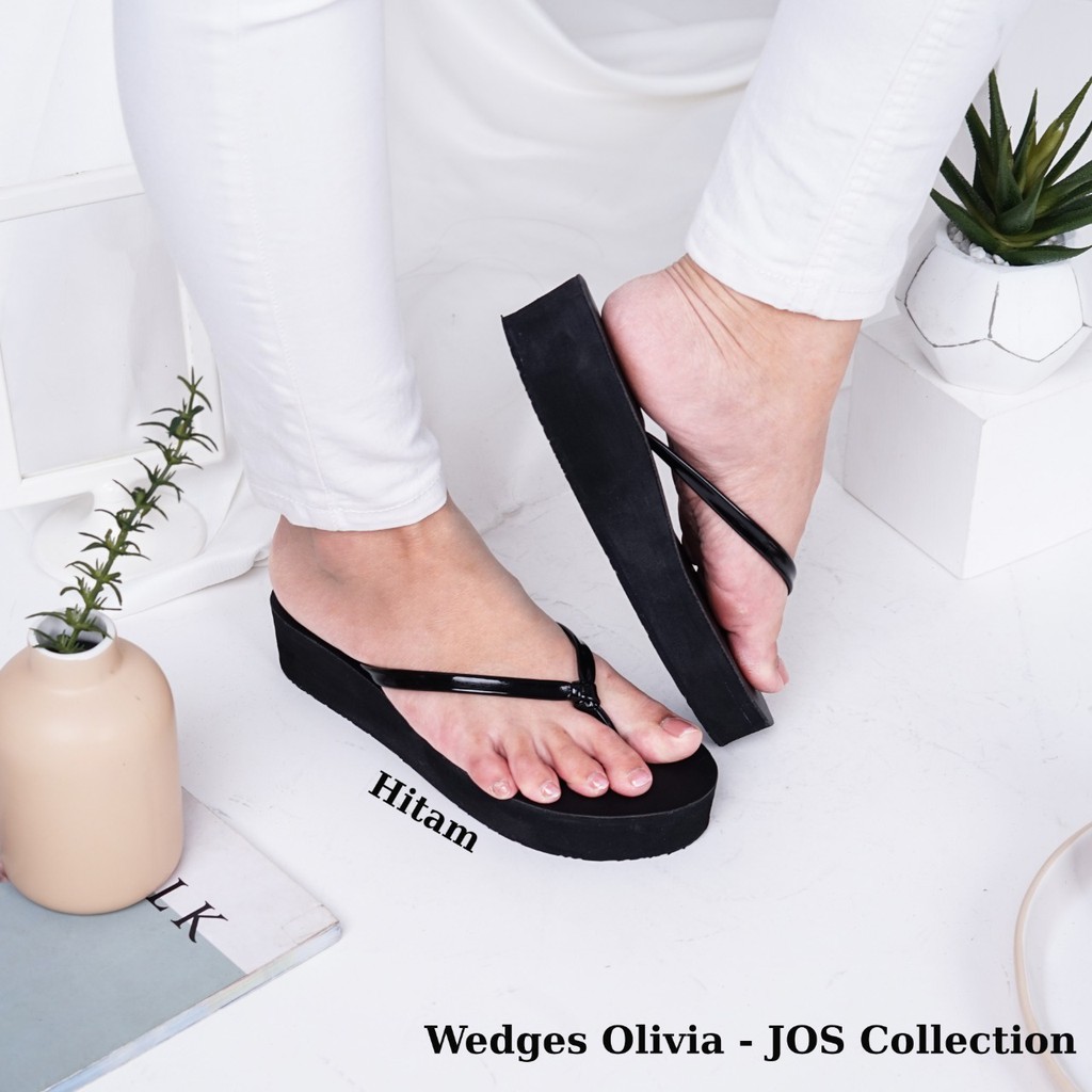 Sendal Wedges Wanita - Olivia Tinggi 4 cm by JOS Collection