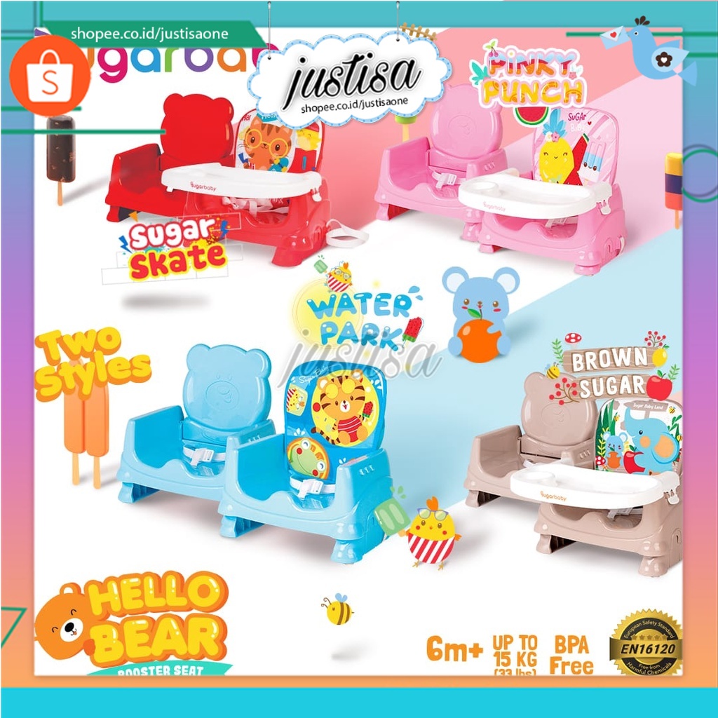 Promo !! BOOSTER SEAT SUGARBABY - Kursi Makan Bayi Lipat