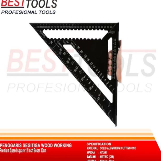 

Premium Speed Square 12 inch Pengaris Segitiga Siku Alumunium Solid