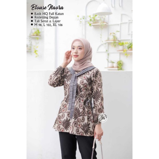 baju batik wanita Atasan Batik Wanita Modern Baju batik Kantor Wanita Batik new blus seragaman