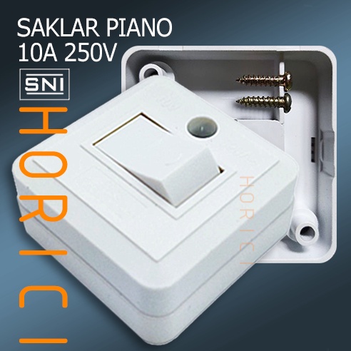 SAKLAR PIANO ENGKEL Saklar Tempel OB Engkel Single Piano ELTRA/Sakelar Lampu/Switch/Mini Saklar