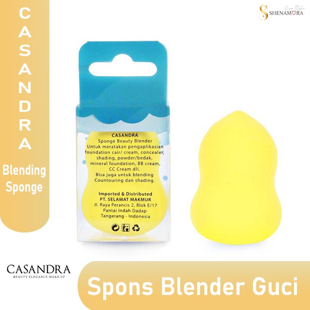 Spon Bedak / Make Up Blender Kuning Guci Casandra