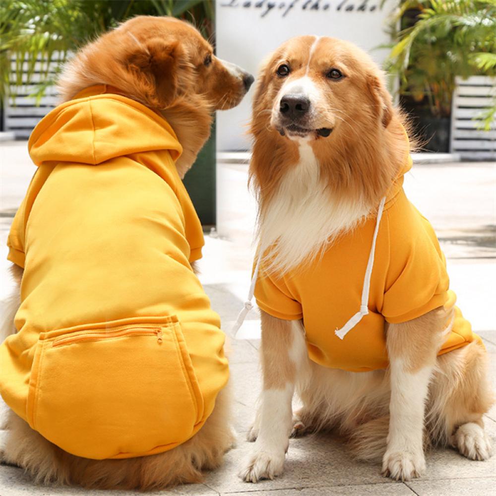 Timekey Jaket Hoodie Anjing Bahan Fleece Lembut Ukuran L-5XL Untuk Musim Gugur / Dingin P5V2