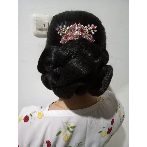 sanggul tempel modern