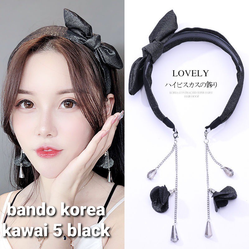 BANDO KOREA KAWAII / BANDO IMPOR / BANDANA / AKSESORIS WANITA ANTING GIWANG / IKAT RAMBUT KUNCIR