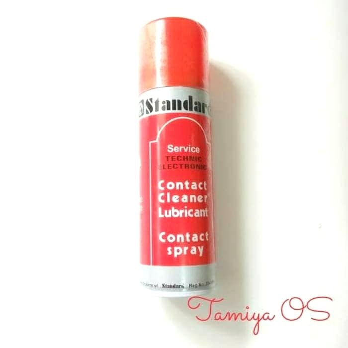 Contact Cleaner, Lubricant, Pelumas Dinamo Contact Spray Merk Standard isi 200 ml