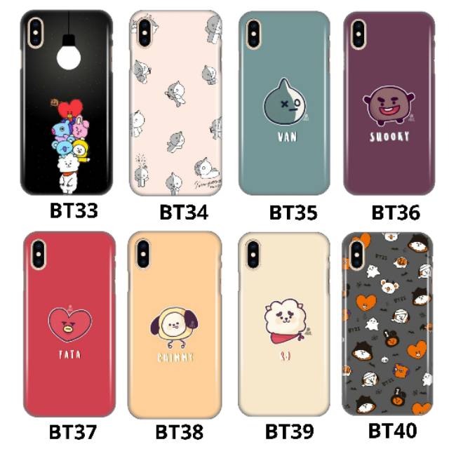 PREMIUM CUSTOM CASE BTS BT21 SAMSUNG A01/A11/A21/A31/A51/A71/A81/A91/M11/M21/M31 GLASS CASE