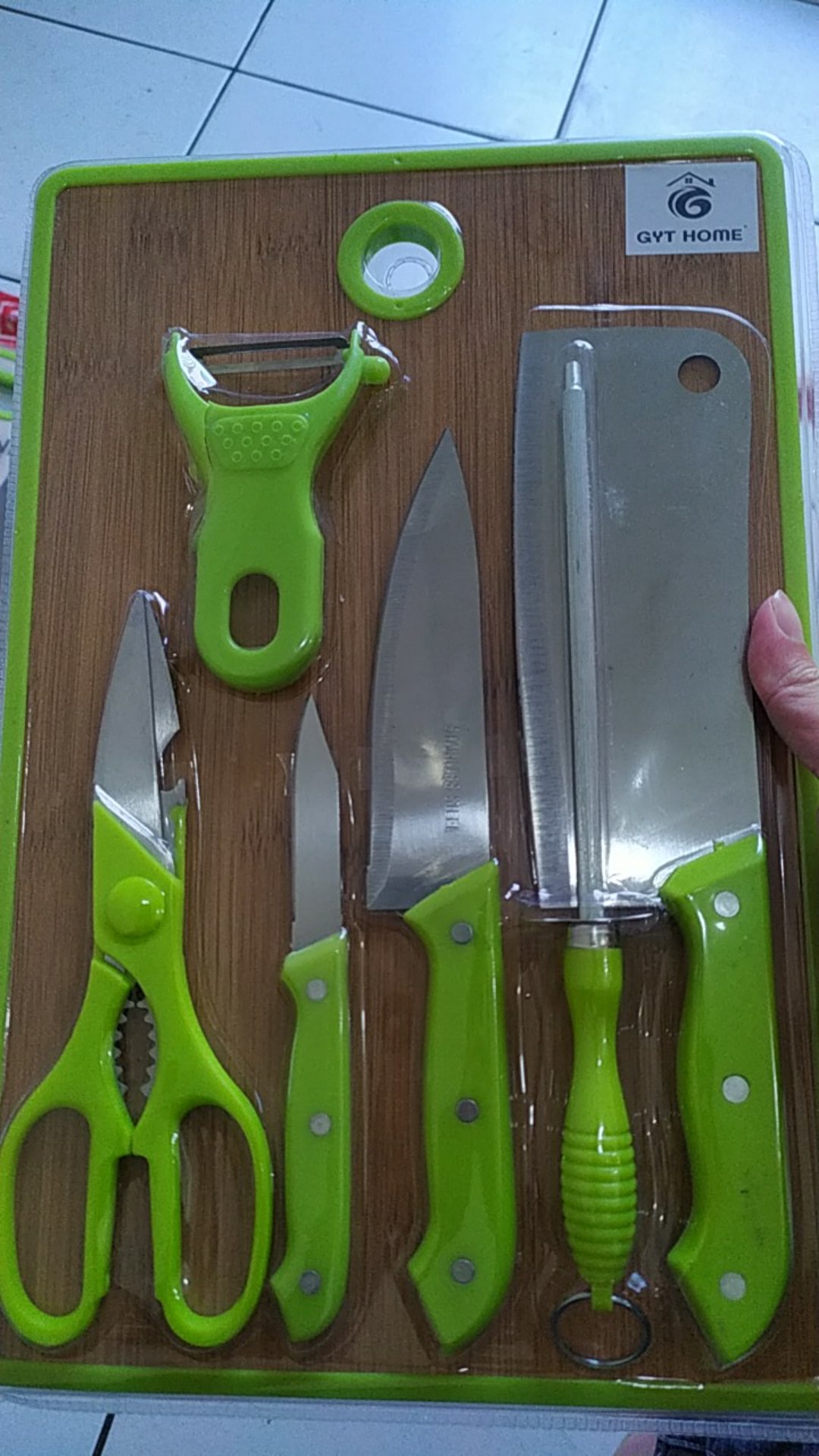 Pisau Set Stainless  Dilapis Anti Lengket 1 Set Isi 6 Termurah