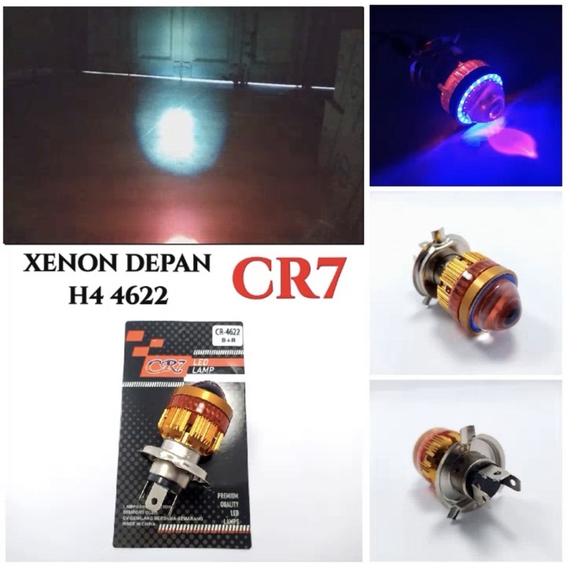 LAMPU LED LASER H4 LENSA HIGH LOW RING WARNA TERBARU