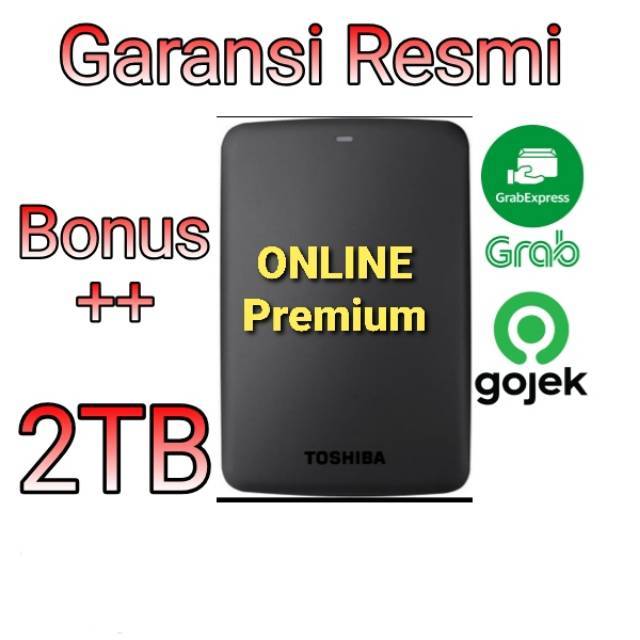 Toshiba Canvio Basic 2TB Eksternal Hardisk Hardisk Portable Hardisk Eksternal HDD Harddisk