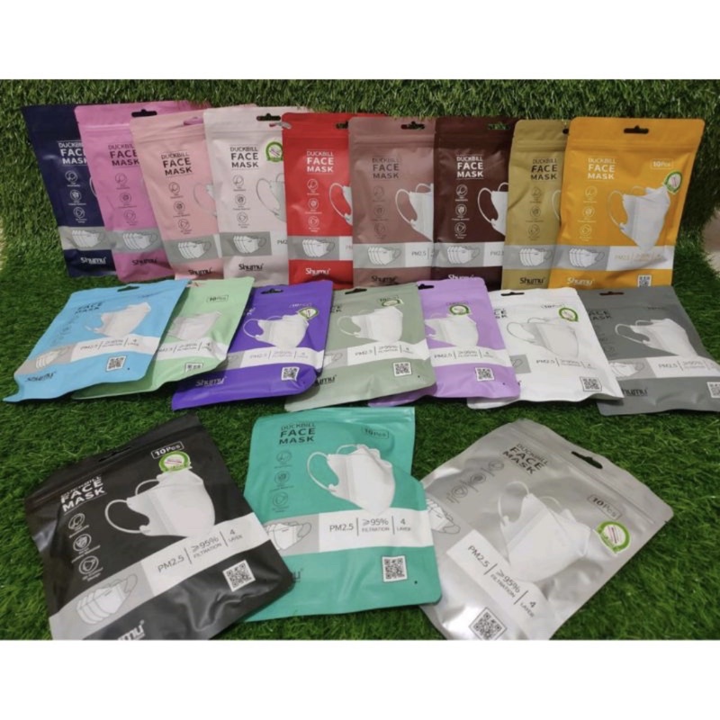 MASKER DUCKBILL SHUMU 4 PLY ISI 10 PCS