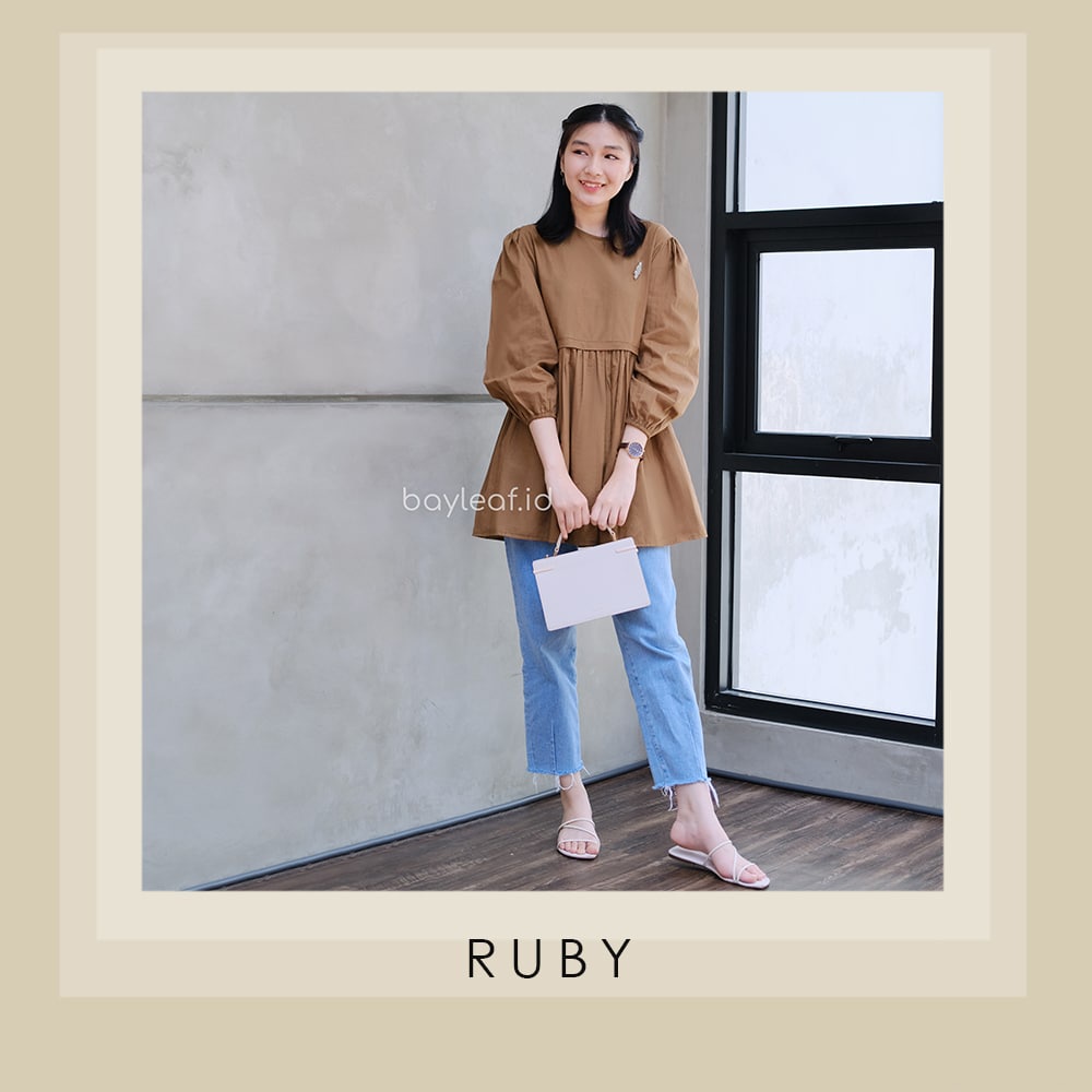 RUBY PREMIUM BLOUSE LENGAN PANJANG BY BAYLEAF.ID