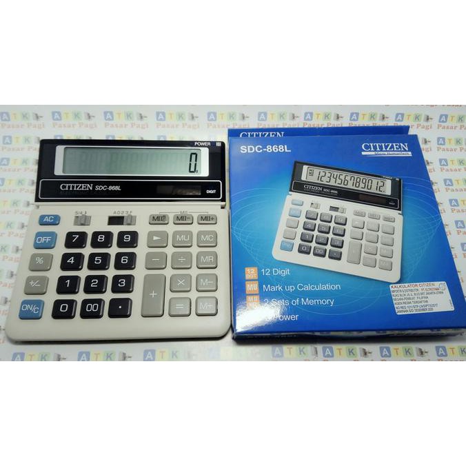 

kalkulator citizen SDC -868 L putih original