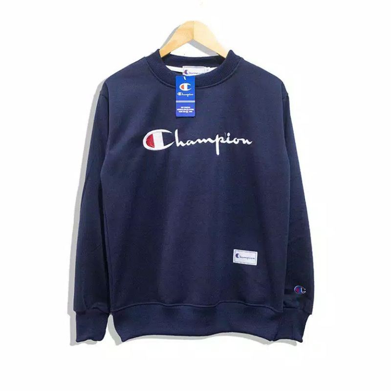 CREWNECK CHAMPION BORDIR HIGH QUALITY CASUAL HYPE FASHION PRIA