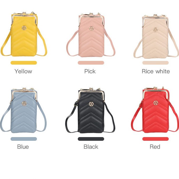 BOISEEN N8901 Tas Selempang Wanita Tas Handphone Sling Bag PU Leather Premium WATCHKITE WKOS