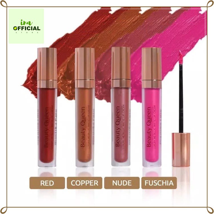 MUSTIKA RATU BEAUTY QUEEN METALLIC MATTE LIP CREAM