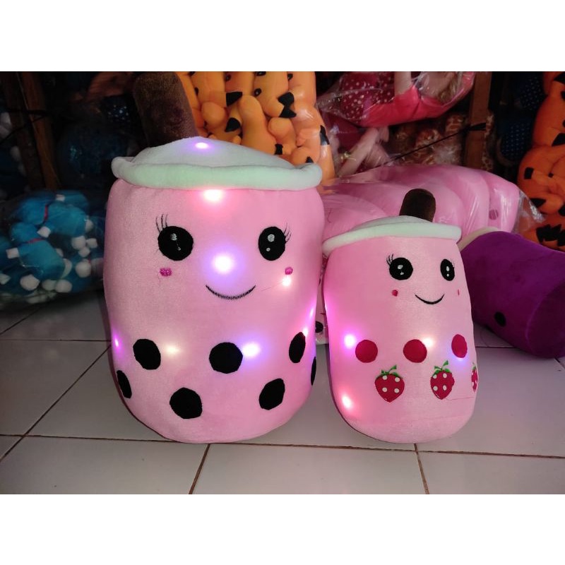 BONEKA BOBA MILK TEA LED NYALA boneka boba boneka murah toko boneka