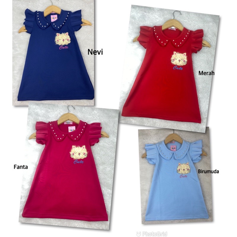 DRESS IMPOR ANAK PEREMPUAN USIA 1-6 tahun