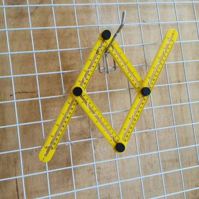

Spesial Penggaris Keramik Lipat 4 Sisi Plastik Folding Side Ruler Bison Terbatas