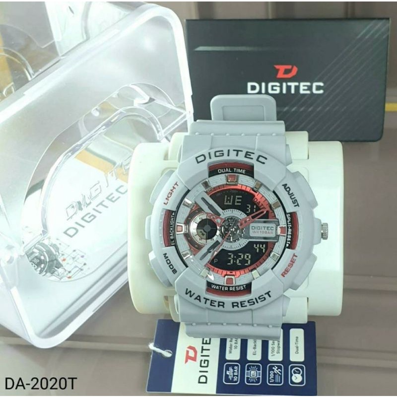 JAM PRIA JAM TANGAN DIGITEC 2020 DG2020 PRIA DUAL TIME ORIGINAL GARANSI