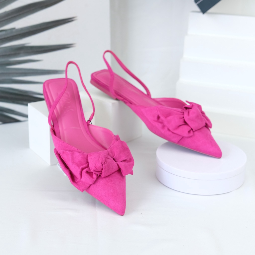 [7.7 Boombastis Sale⚡] - SENDAL WANITA FLAT MULES SANDAL ZS433 PREMIUM IMPORT