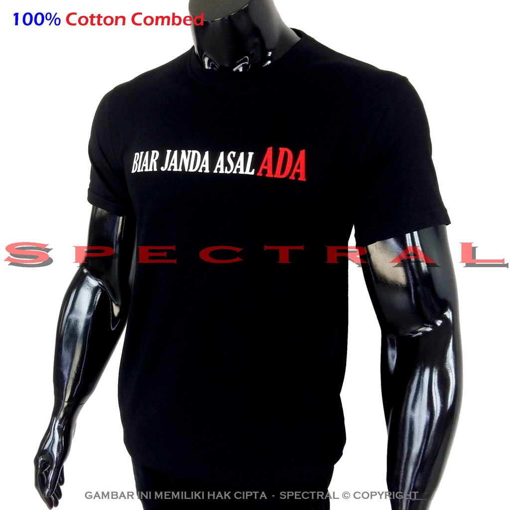 Kaos Distro Biar Janda 100 Cotton Combed T Shirt Pria Baju