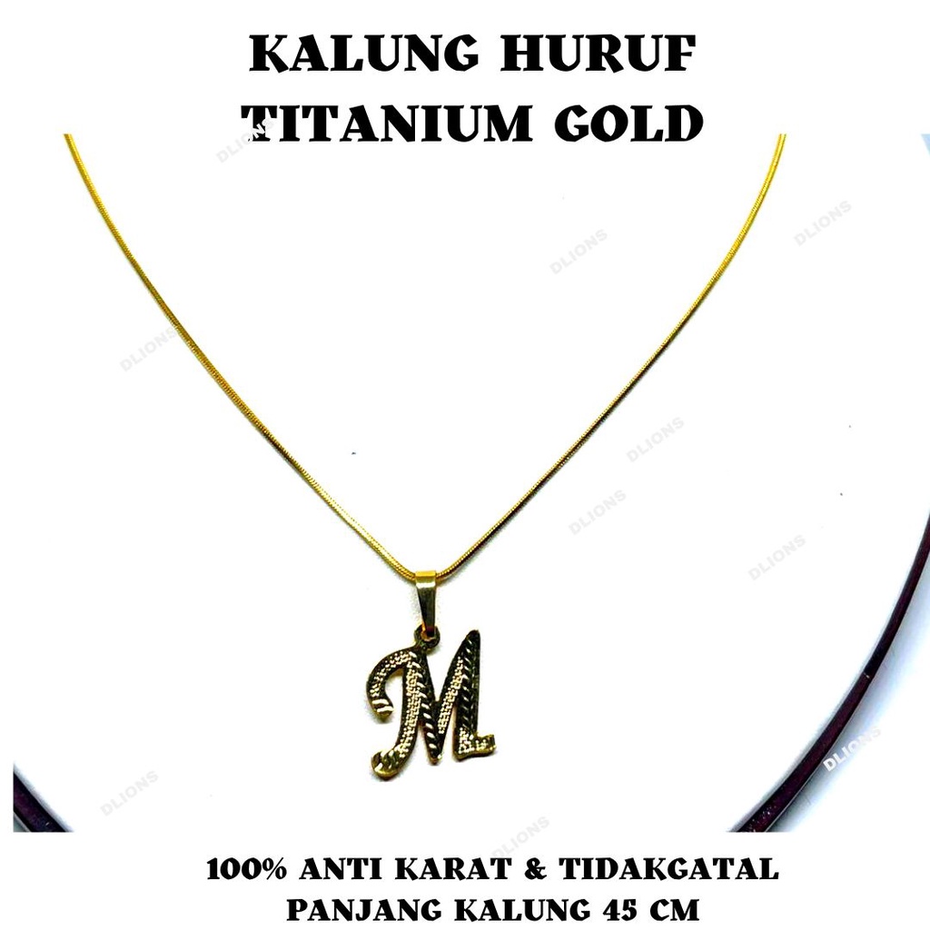 KALUNG HURUF,KALUNG HURUF TITANIUM GOLD,KALUNG ALFABET,KALUNG INISIAL