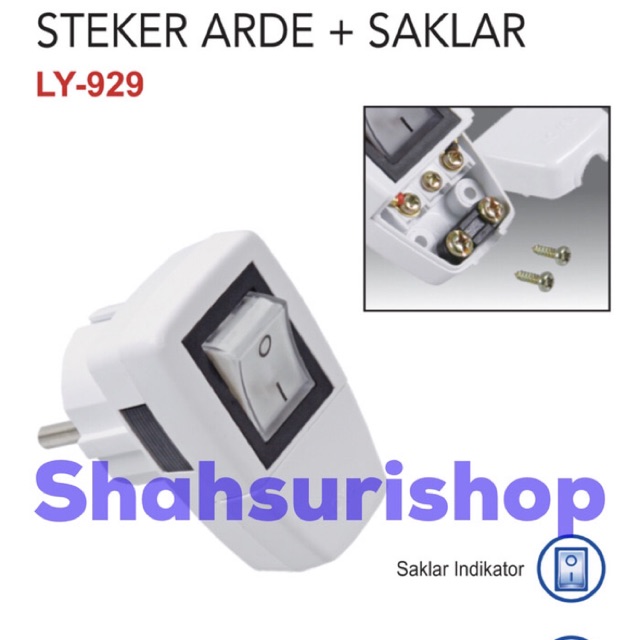 STEKER SAKLAR LAMPU LOYAL LY 929 ON OFF