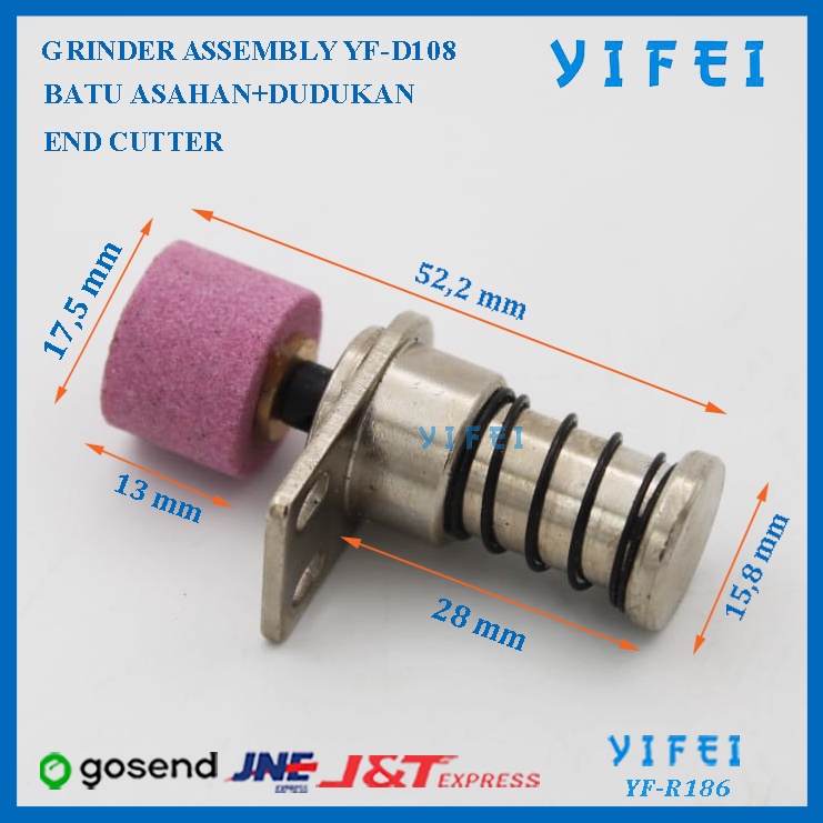 GRINDER ASSEMBLY YIFEI YF-R186/BATU ASAHAN+DUDUKAN END CUTTER YF-D108