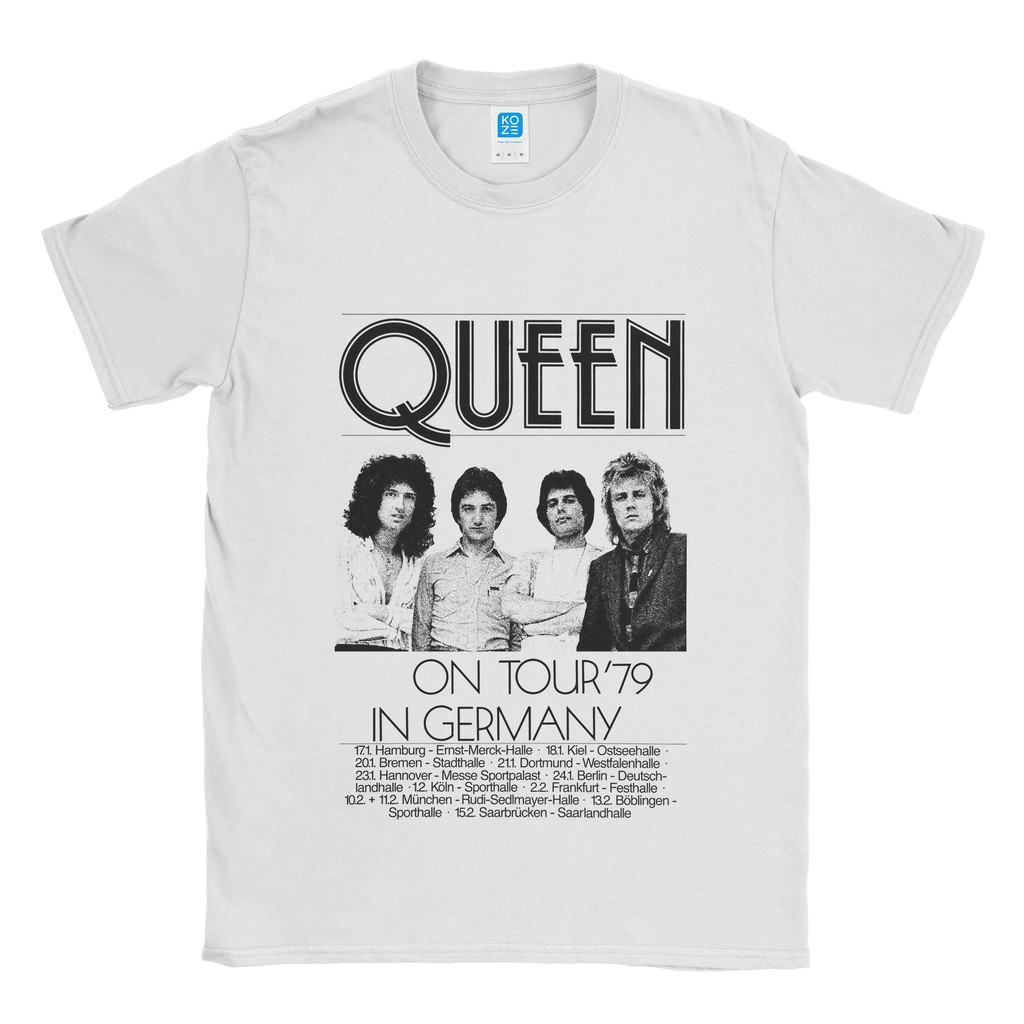 [ORI] Baju Kaos Band Queen On Tour Germany Unisex Tee