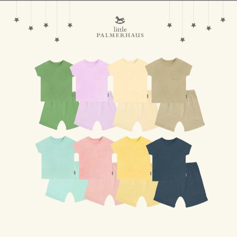 Little Palmerhaus Stelan Pocket Tee Basic Cotton Short Per 2 Pcs - LPH-PTBCS