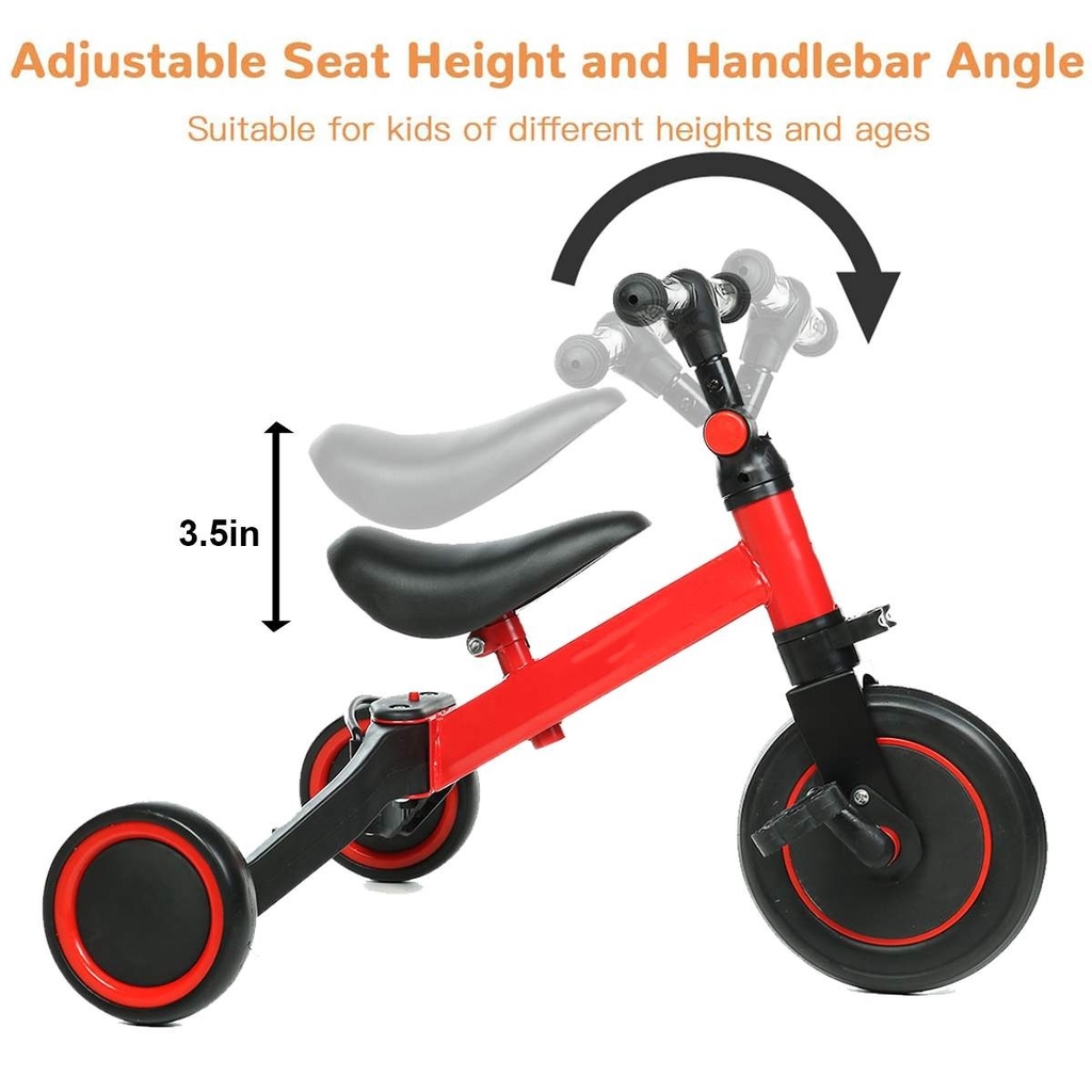 MMTOYS CM-O24 Mainan Anak Sepeda Keseimbangan Dorong Bayi Roda 3 Ban / Balance Bike Tricycle Ride On-5