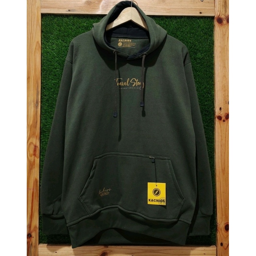 (COD)Jaket Sweater Hoodie Army List Travel Story Pria Wanita Jumper Hoodie Original Bahan Fleece Cutton Lembut