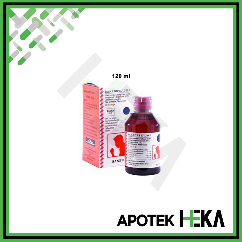 Sanadryl DMP Syrup - Sirup Obat Batuk Tidak Berdahak (SEMARANG)