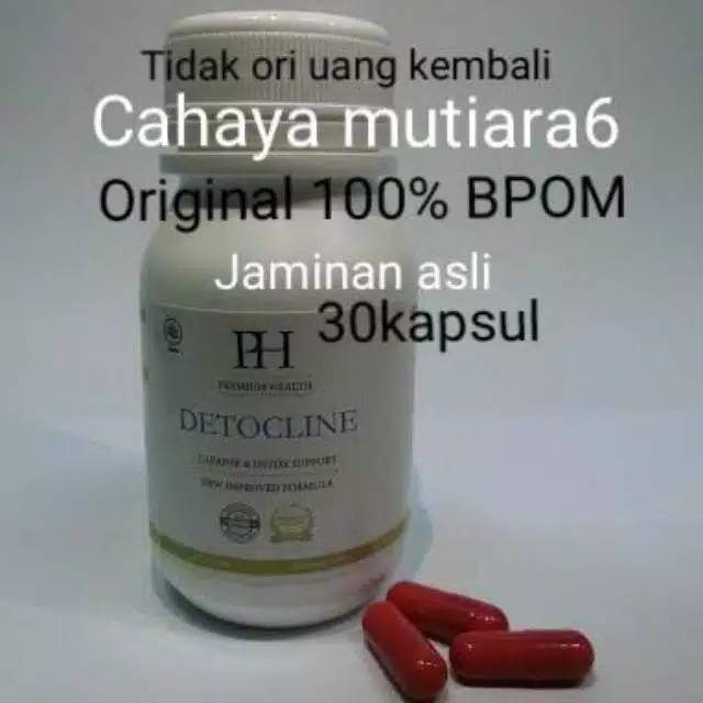 Detocline Detoxic 100% Asli Bpom-Obat herbal alami Anti parasit cleanse &amp; detox support produk asli