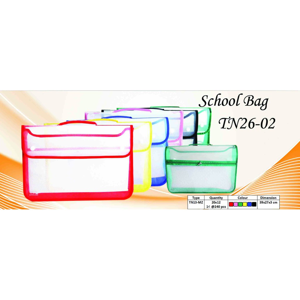 

ILP Map School Bag MICROTOP TN26-02/Map Kancing/Map File/ Map Tenteng